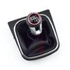 For VW Golf MK5 MK6 Golf 5 6 Rabbit Jetta MK6 2010 2011 - 2014 Styling 5 6 Speed Leather Car Gear Shift Knob Stick Dust Cover