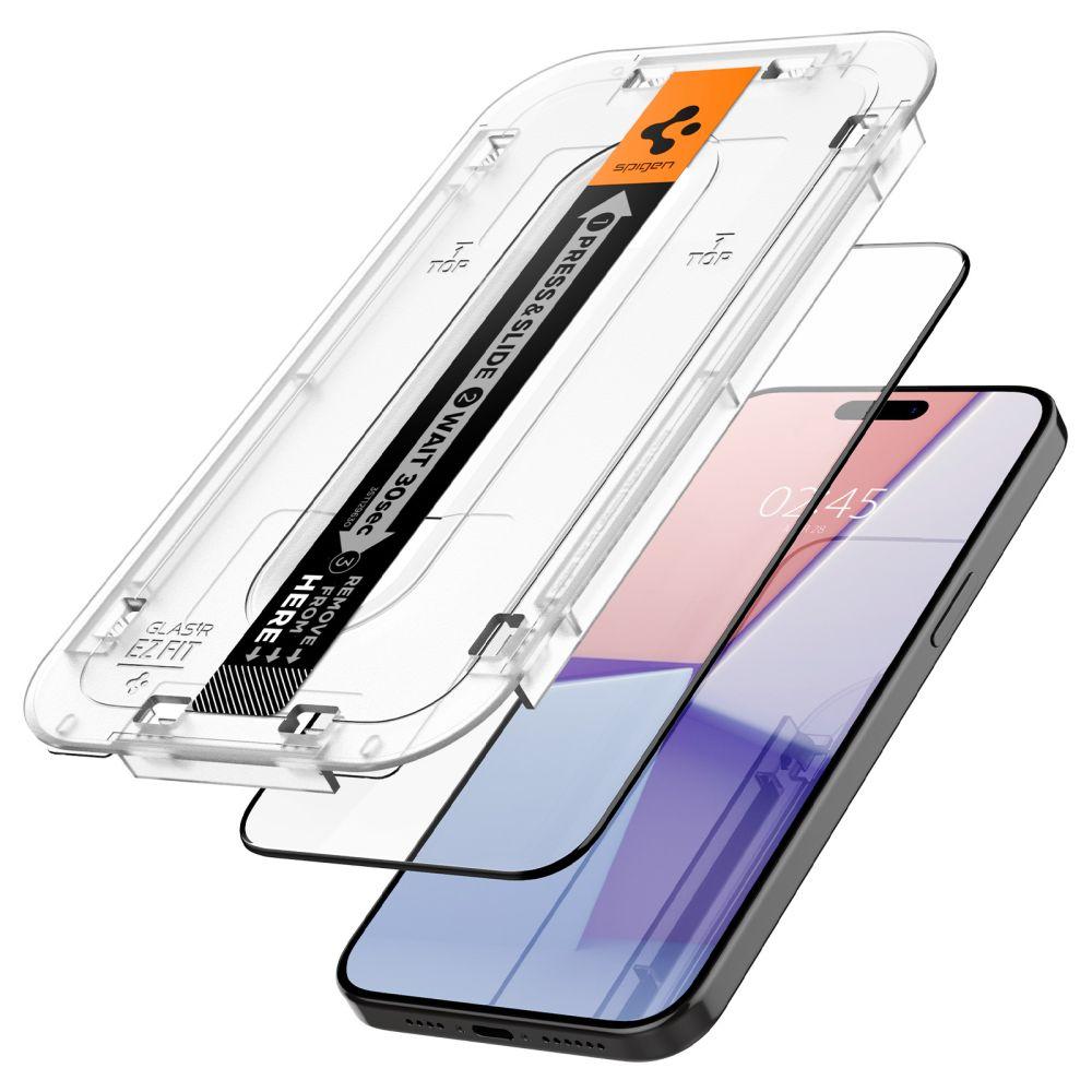 Szkło Hartowane Spigen Glas.tr Ez Fit Fc 2-Pack Iphone 15 Pro Black