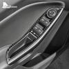 Real Soft Carbon Fiber Sticker For Ford Focus SE RS ST Ecoboost 2012-2015 2016 2017 2018 LHD Car Window Lift Button Panel Trim
