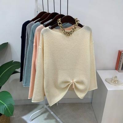 C S In The Room Boat neCk Long Sleeve Knit 5 Color