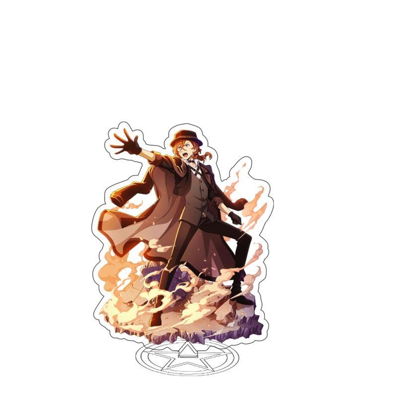 Bungou Stray Dogs Atsushi Nakajima Dazai Chuya Ryunosuke акриловая фигурка на подставке — фото 9