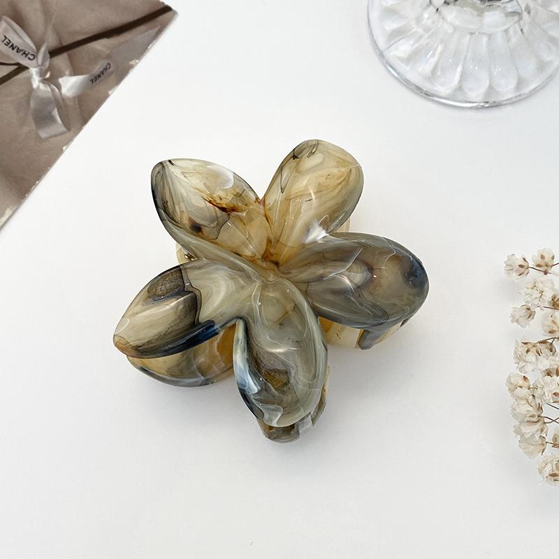 Gradient Flower Hair Accessories Set Beach Style Hairpins Flower Claw Clips Summer Flower Hairpins Hawaiian Style