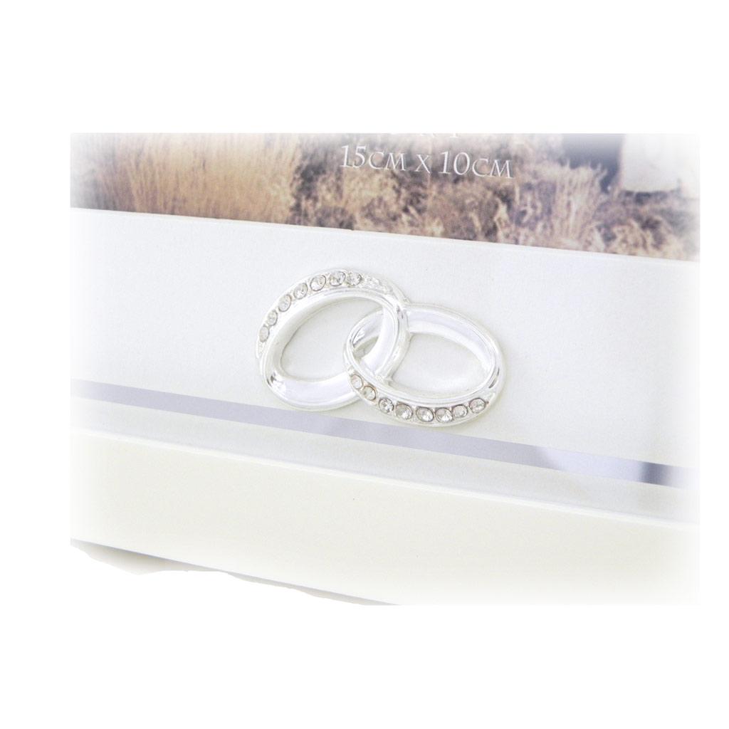 Les Trésors De Lily [I0425] - Photo Frame 'Alliances' Ivory 15x10 Cm