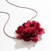 Elegant Rose Flower Clavicle Chain All-matched Necklace Women Bridal Adjustable Choker Mariage Jewelry Y2K Accessories