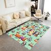 Bluey Friends Adventure Personalized Name Floor Rug Office Rug Design for Game Room Bedrooms Balcony Dormitory Antislip Carpet Decorate Offices