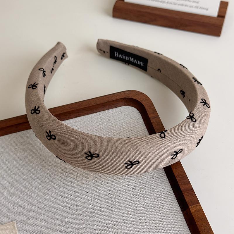 Polka Dot Hair Bands for Women Floral Print Hair Hoop Headbands Sweet Girls Plaid Hairband Hair Accessories Headwear Headdress