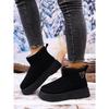 Women's Winter New Platform Snow Boots Fleece Lined Thickened Bread - Style Cotton Boots
