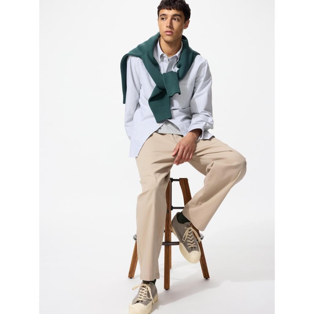 

Uniqlo Stretch Easy брюки до щиколотки 08 DARK GRAY/XS