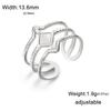 Fashion Stainless Steel Open Ring Dragonfly Irregular Geometric Finger Rings Women Jewelry Wedding Gift Wholesale