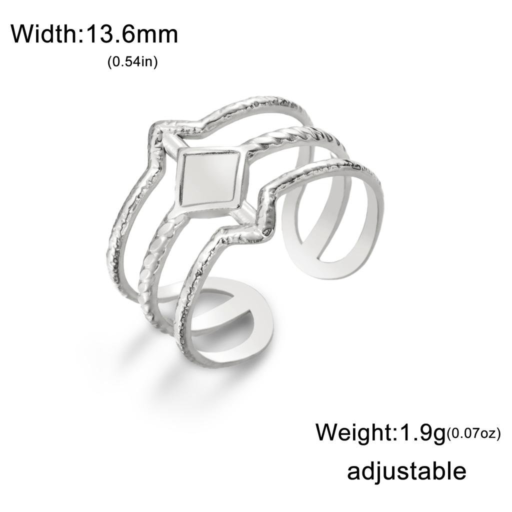Fashion Stainless Steel Open Ring Dragonfly Irregular Geometric Finger Rings Women Jewelry Wedding Gift Wholesale