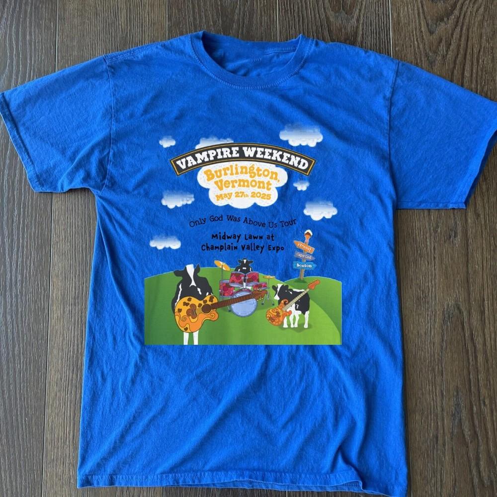 Vampire Weekend Burlington Vermont Тур 2025 Подарок для фаната S to 5XL Футболка BT938 Унисекс Футболка L