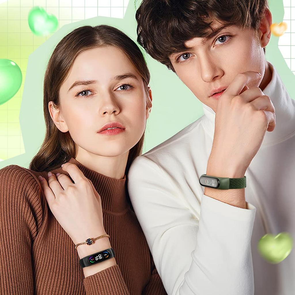 Nylon Loop Mi Band 6 7 Strap Replacement Soft Adjustable Wrist Watchband Pulsera Correa For Xiaomi Mi Band 3 4 5 6 7 Bracelet