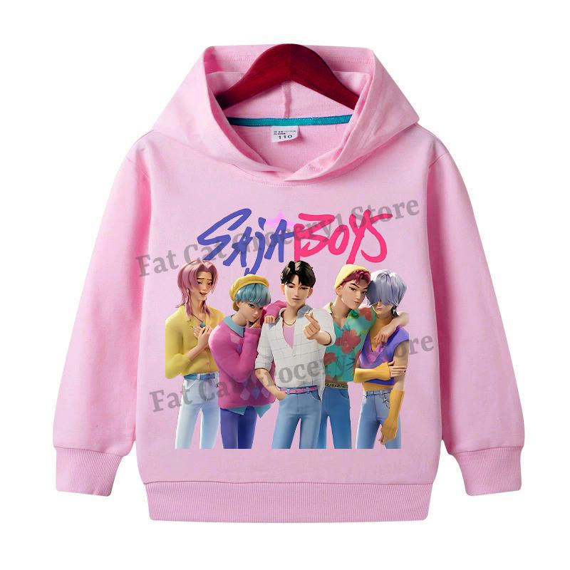 Kpop Mikiny Lovce démonů Dívky Chlapci Anime Rumi Mira Zoey Mikina Dětská Jaro Podzim Pulovr Dlouhý rukáv Dětské oblečení