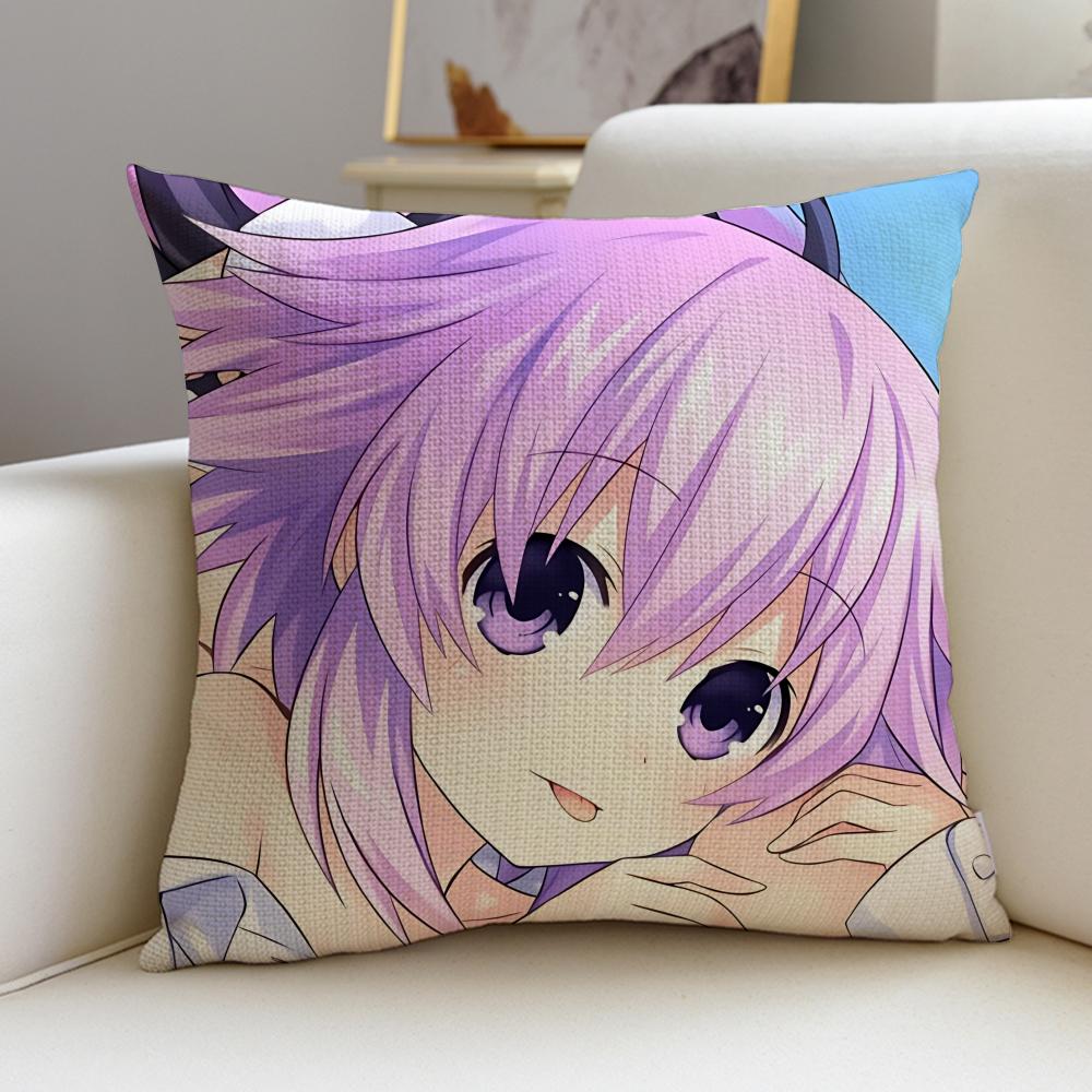 Hyperdimension Neptunia Cushion Cover Soft Decorative Square Cushion Covers X X Pillowcases for Sofa Couch Home Bedroom