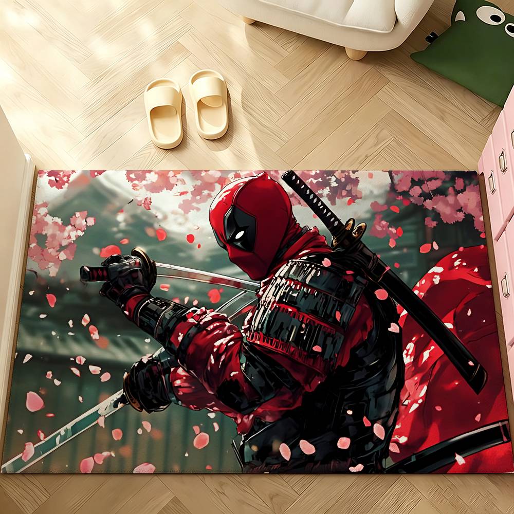 Cute-D-deadpool-S Carpet Bathroom Anti-slip Mat Door Mat Home Decoration Mat Entrance Door Mat Scratch-resistant Door Mat