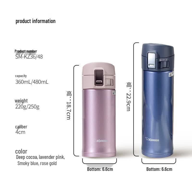 ZOJIRUSHI SM-KZ36 Edelstahl-Vakuumflasche