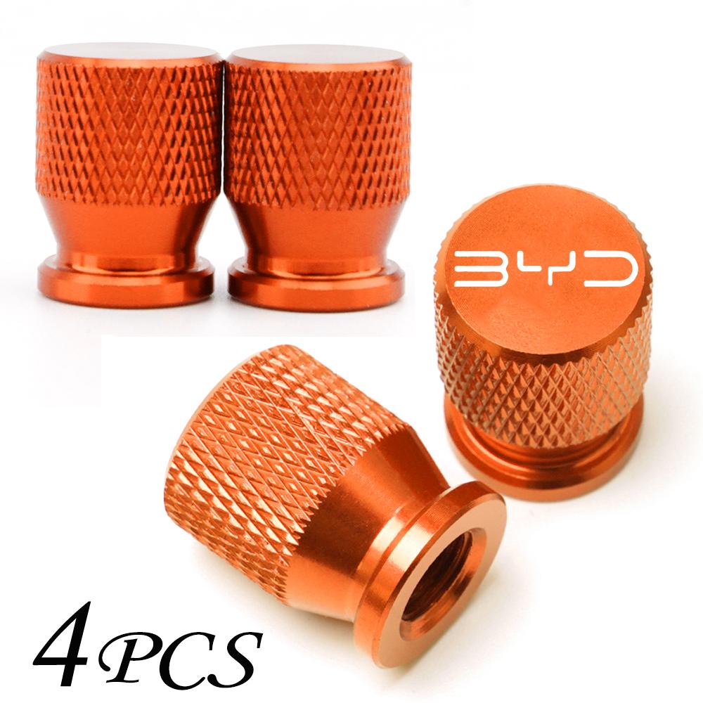 Pour BYD Atto 3 Act 3 Tang F3 E6 Dmi Yuan Song plus EV 2022 2023 Accessoires de Voiture Bouchons de Valve de Pneu de Roue en Aluminium Bouchon de Couverture