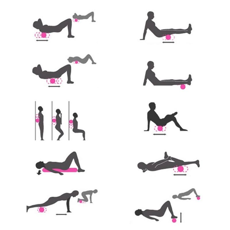 Sports Fitness Ball Muscle Relaxation Massager Soft Fascial Balls Foot Bottom Massage Ball for Arm Back Foot Massage