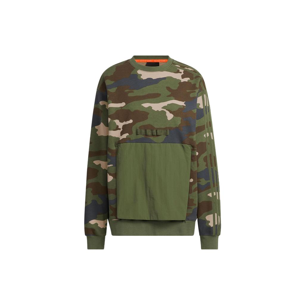 Adidas Originals X Ivy Park Collaboration SS23 Camouflage Print Oversized Pocket Sweatshirt Unisex Sweatshirt HR2242