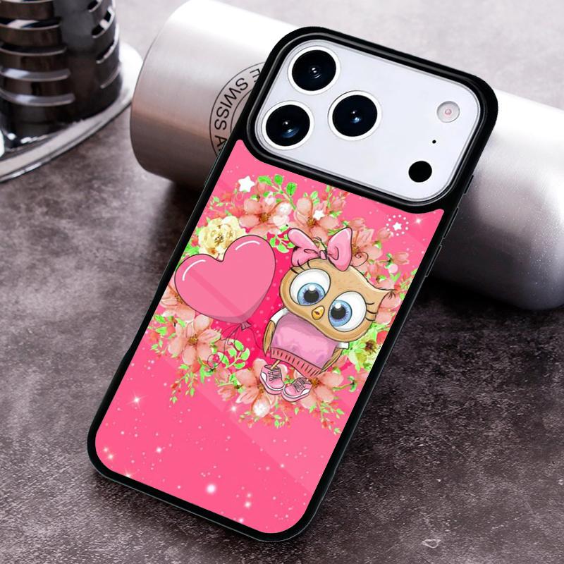 Baby Cute Owl Phone Case For iPhone 17 16 15 14 13 12 11 Pro Max Plus 17Air Soft Silicone Cover