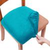 Velvet Chair Covers for Dining Room Stretch Soft Seat Cover Removable Anti-dirty Chair Protector Hotel Wedding Chairs Decor