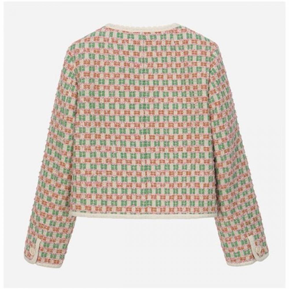 Thursday Island Lace Detail Tweed Jacket T262mjk138w