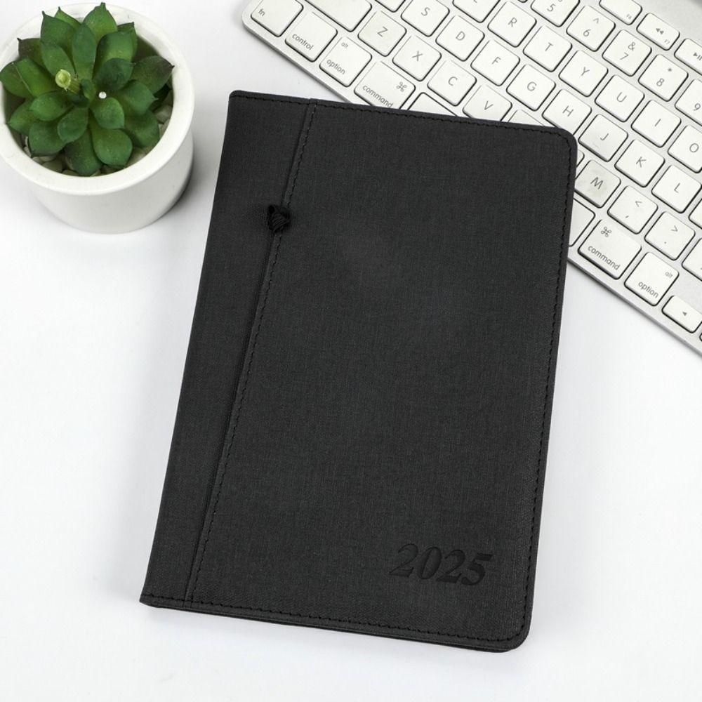 A5 2025 Agenda Planner Notebook Soft PU Cover 12 Months Planner Notebook  Academic Weekly Agenda