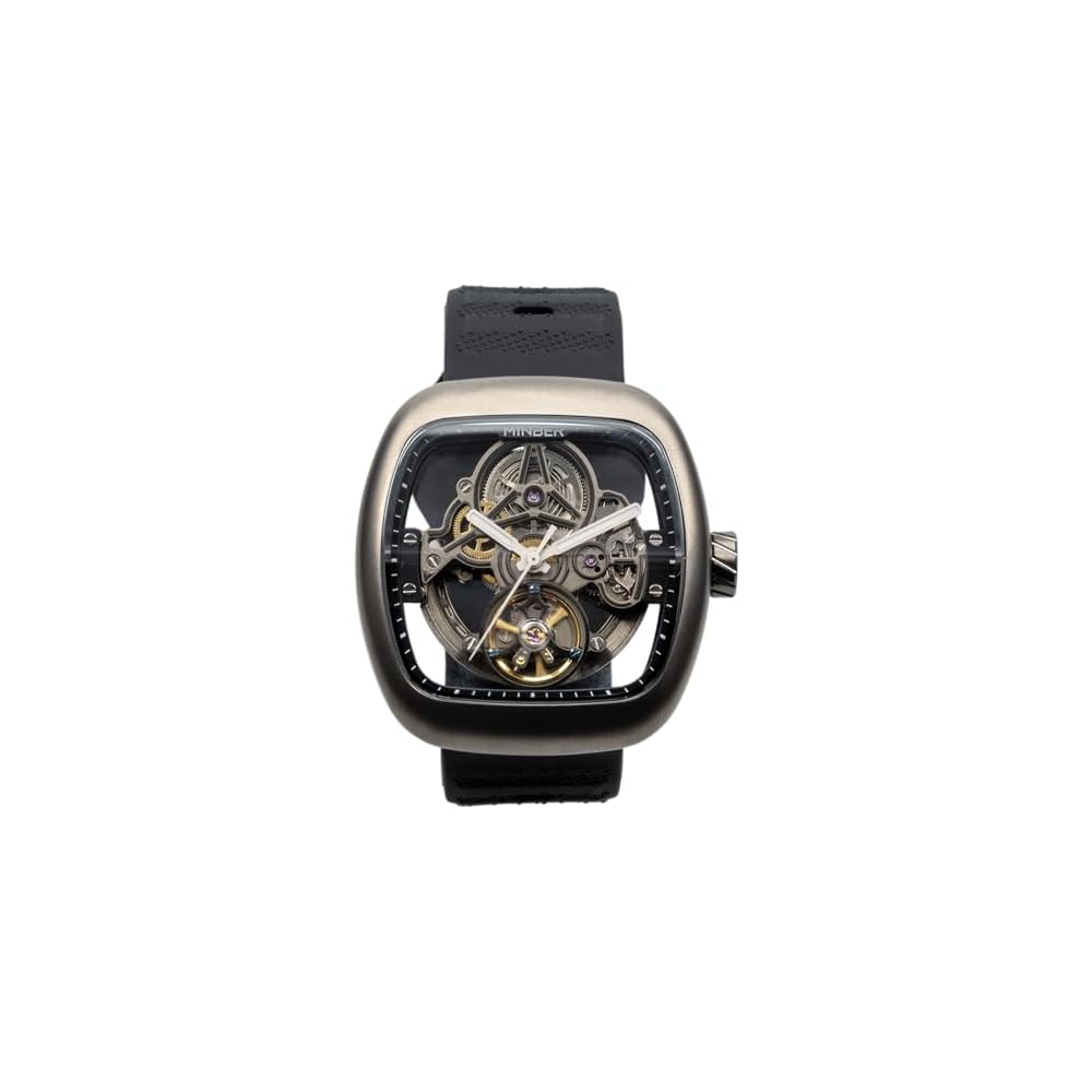 Minber Automatic Skeleton Dial Men s Mechanical Watch Silver M9172G-GR