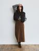 THEELO H-Line Corduroy Skirt (Brown)