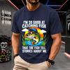 2026 New Pure Cotton Tshirt Fishing So Good Even The Fish Tell My Story Fun Slogan Print Crew Neck Short Sleeve Casual Top