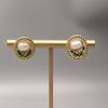 Women's Retro Pearl Flower Earrings - French Oil Painting Style, Versatile and Elegant for Daily Wear