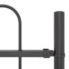 Garden Fence 2 pcs Grey 3.4 x 1.5 m Powder Coated Steel