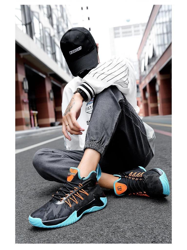 Herren Sommer Mesh Basketball Sneaker - Atmungsaktiv, Weiche Sohle, Rutschfeste Low-Top Laufschuhe