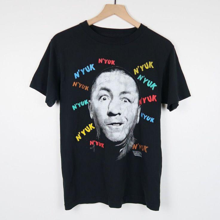Vintage Three Stooges T-shirt Short Sleeve Adult Full Size S to 5XL Unisex T-Shirt M