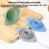 New Food Grade Silicone Silicone Funnel Leak-Proof Liquid Transfer Wide Mouth Funnel Foldable Portable Funnel Kitchen