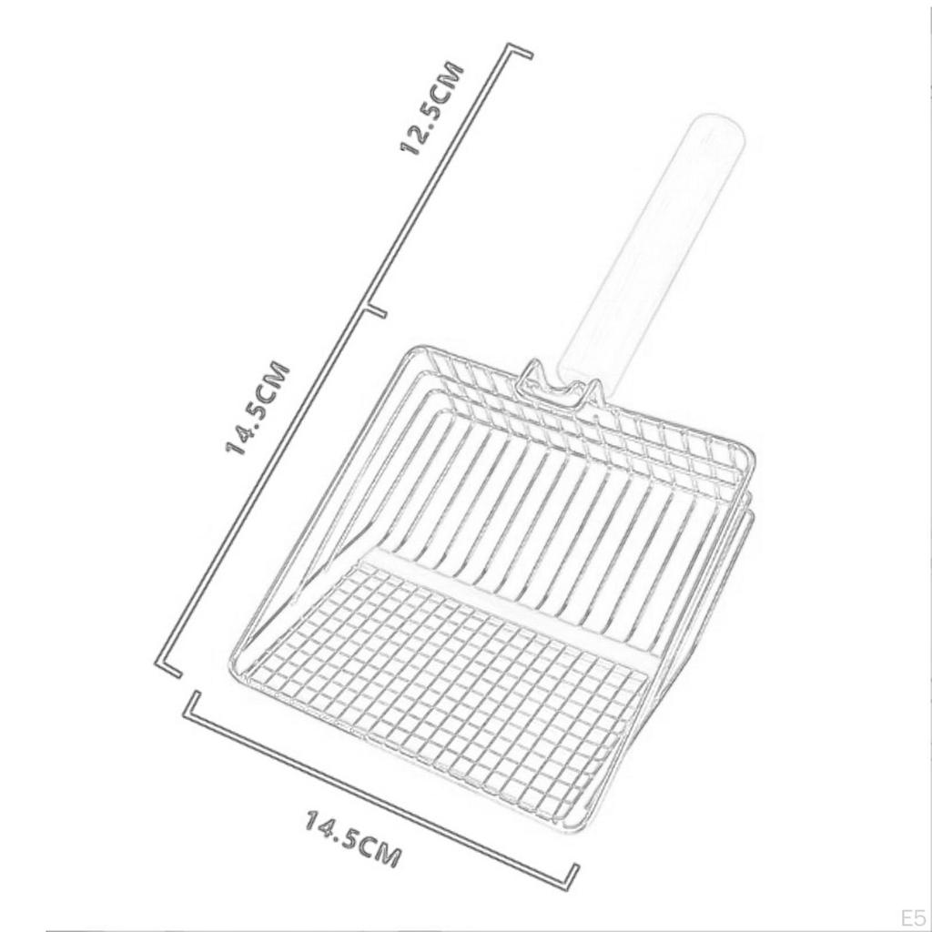 Cat Litter Scoop Sand Durable Cleaner Tool Long Handle Metal Scooper Pet Cleaning