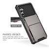 For Samsung Galaxy A15 4G/5G Case PC+TPU Dual Layer Shockproof Cover with Card Holder