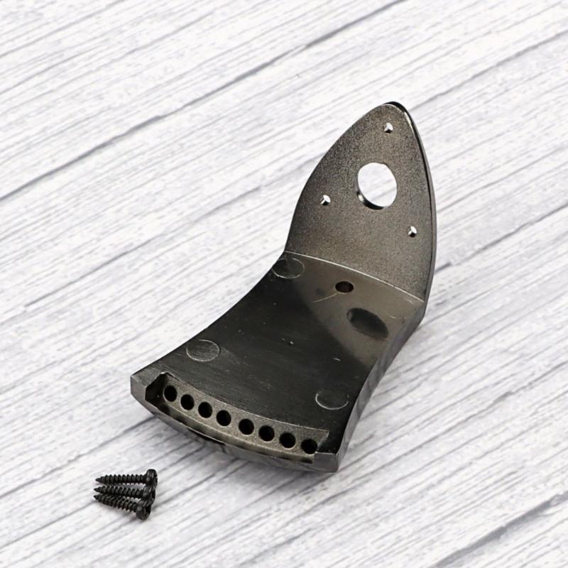 8 String Mandolin Tailpiece with Mounting Hardware Metal Triangular Mandolin Tailpiece Instrument Replacement Part