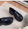 Black British Style Small Leather Shoes Women's 2025 New Spring and Autumn Single Shoes Summer Muffin Platform Mary Jane Loafers