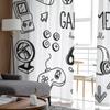 Game Controller Gardinen für Wohnzimmer, Schlafzimmer, Tüllvorhänge, Küche, Fenster, Behandlungen, Panel-Vorhänge