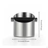 Coffee Grounds Bin Knock Box Stainless Steel Espresso Dump for Baristas, Cafe, Home Kitchen