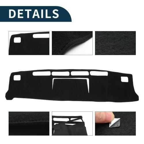 TUCKBOLD Compatible with Nissan Nv-350 Caravan E26 Dashboard Mat Dashboard Cover Foldable Center Console Dashboard Mat Dashboard Cover Mat Black with