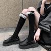 Kawaii Lolita Lace Calf Stockings Multi Layer Bow Cotton Jk Japanese Long Stockings Vintage Gothic Palace Cosplay Accessories