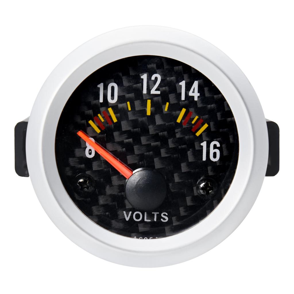 AD 52mm Voltmeter Gauge VOLT Meter 12V Auto Instrument Voltage Meters 8~16V Meter Painel Universal Moto Auto Truck Car Gauge