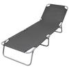 Day and Night - Day and Night Folding Lounger with Adjustable Backrest Gray