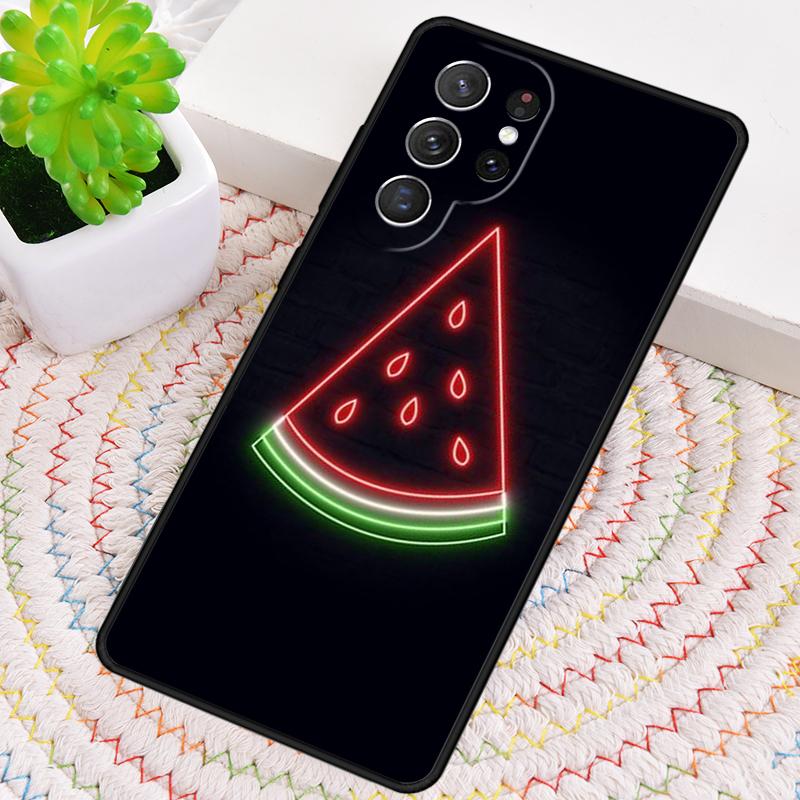 Neon Light Silicone Phone Case For Samsung Galaxy note 10 pro S26 S25 S24 S23 S22 S21 Plus S25Ultra Capa Cover