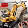 2026 Remote Control Alloy Excavator Toy for Boys - Electric Construction Vehicle Gift