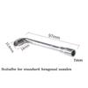 Ender 3 MK8 Socke Wrench ხელის ხელსაწყოს ექვსკუთხა სარემონტო თხილისთვის