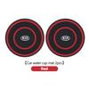MYMX8 For KIA 2PC Car Coaster Water Cups Slot Non-Slip Pads Auto Interior Accessories Cerato Proceed Venga Stonic Picanto Sorento K5