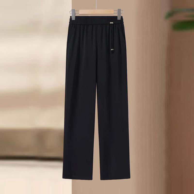 YUZHAOLIN Women's High-Waist Straight Leg Casual Trousers